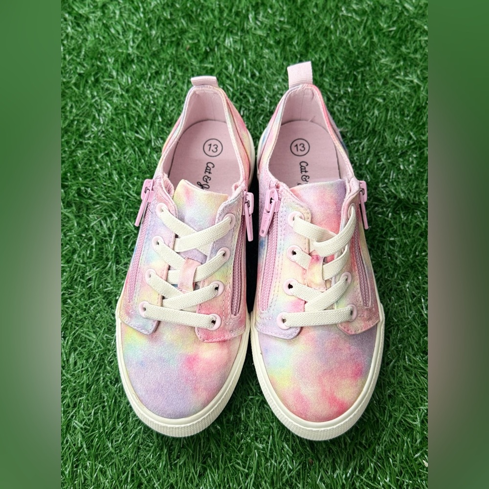 Cat and jack Colorful Tie-Dye Kids‎ Sneakers Size 13